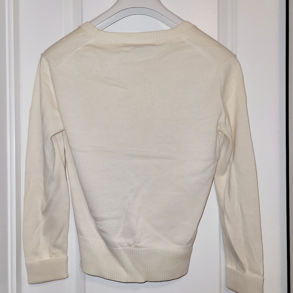 2/$20 Tommy Hilfiger V-Neck sweater white - Picture 4 of 4